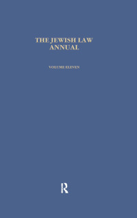 Bernard S. Jackson; — Jewish Law Annual (Vol 11)