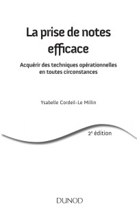 Ysabelle Cordeil-Le Millin — La prise de notes efficace