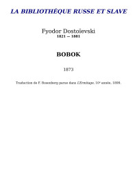 Dostoievski — Bobok
