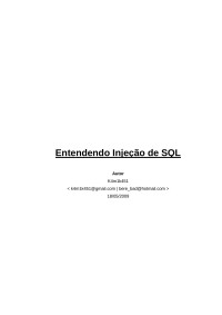 k4m1k451 — Entendendo Injeção de SQL