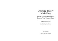 Hideo Ōtake — Opening Theory Made Easy
