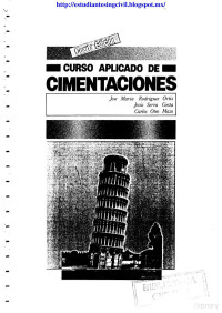 José María Rodríguez Ortiz, Jesús Serra Gesta, Carlos Oteo Mazo — Curso aplicado de cimentaciones