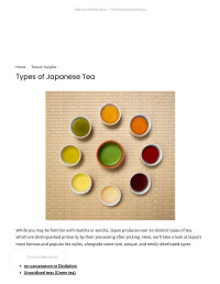 Unknown — Types of Japanese Tea – Tezumi
