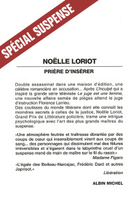Loriot Noëlle — Prière d’insérer