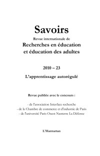 Cathy Perret;Valrie Huard;Jolle Demougeot-Lebel;Patrick Conjard;Laurent Cosnefroy; — L'apprentissage autorgul