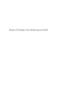 Spalinger, Anthony; Armstrong, Jeremy; — Rituals of Triumph in the Mediterranean World