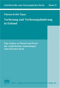 Paloma Krõõt Tupay — Verfassung und Verfassungsänderung in Estland