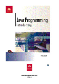 Joyce Farrell — Java Programming: Introductory