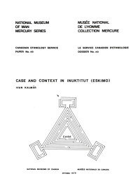 Ivan Kalmár — Case and context in Inuktitut (Eskimo)