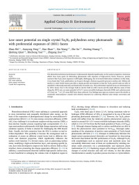 Zhan Shi & Jianyong Feng & Hao Shan & Xin Wang & Zhe Xu & Huiting Huang & Qinfeng Qian & Shicheng Yan & Zhigang Zou — Low onset potential on single crystal Ta3N5 polyhedron array photoanode with preferential exposure of {001} facets