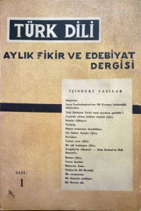 Kolektif — Türk Dili - Aylık Fikir ve Edebiyat Dergisi Cilt:1 Sayı 1-12