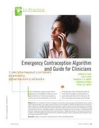 Rebecca Stone — Emergency Contraception Algorithm and Guide for Clinicians