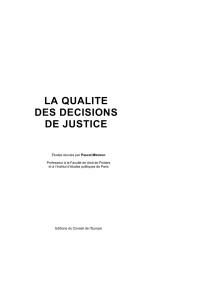 Stéphane Leyenberger, Louis Assier-Andrieu, Benoît Frydman, Jean-Paul Jean, Natalie Fricero — La qualité des décisions de justice (Études)