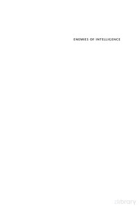 Betts — Enemies of Intelligence; Knowledge and Power in American National Security (2007)