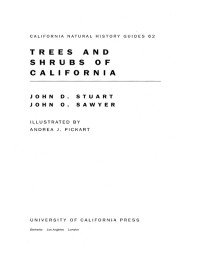 Stuart, John D. — Trees and Shrubs of California