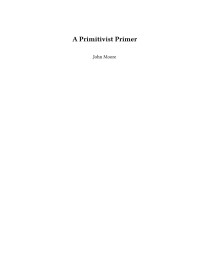 John Moore — Primitivist Primer