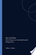 Volker A. Munz — Satz und Sinn