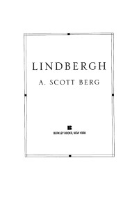 Berg, A. Scott — Lindbergh