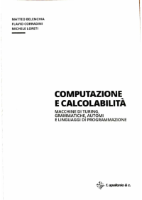 Matteo Belenchia,Flavio Corradini,Michele Loreti — Computazione e Calcolabilità