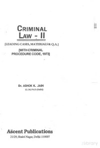 Ashok Kumar Jain — Law of Crimes- II (CrPC)