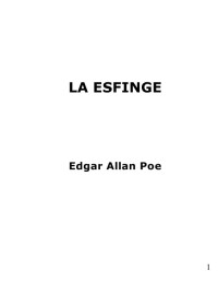 Edgar Allan Poe — La esfinge