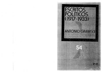 Antonio Gramsci — Escritos políticos [1917 - 1933]