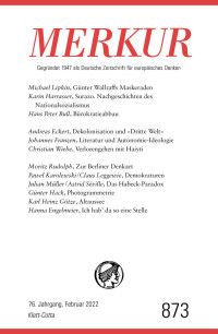 Christian Demand;Ekkehard Knrer; — MERKUR Gegrndet 1947 als Deutsche Zeitschrift fr europisches Denken - 2022 - 02