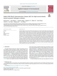 Nanzhu Nie — Stable PtNb-Nb2O5 heterostructure clusters @CC for high-current-density neutral seawater hydrogen evolution