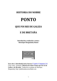 Anónimo — Historia do nobre Ponto que foi rei de Galiza e de Bretaña (Galician, galego)