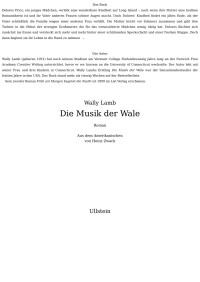 Wally Lamb — Die Musik der Wale