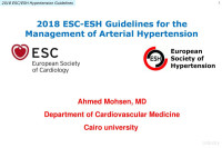 Ahmed Mohsen ESC — ESC Guidelines for Management of Hypertension