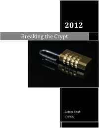 Sudeep Singh — Breaking the Crypt