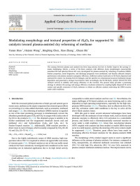 Yanan Diao — Modulating morphology and textural properties of Al2O3 for supported Ni catalysts toward plasma-assisted dry reforming of methane