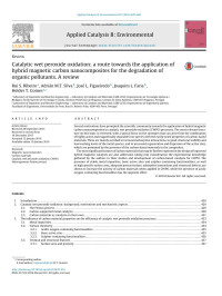 Rui S. Ribeiro & Adrián M.T. Silva & José L. Figueiredo & Joaquim L. Faria & Helder T. Gomes — Catalytic wet peroxide oxidation: a route towards the application of hybrid magnetic carbon nanocomposites for the degradation of organic pollutants. A review