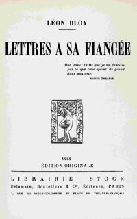 Léon Bloy — Lettres à sa fiancée