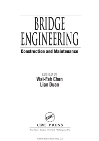 Wai-Fah Chen & Lian Duan — Bridge Engineering: Construction and Maintenance