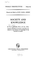 V. G. Childe — Society and Knowledge
