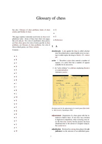 Unknown — Glossary of chess