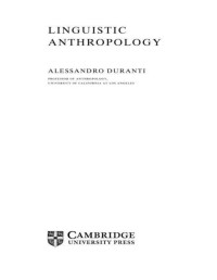 Alessandro Duranti — Linguistic Anthropology