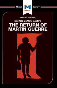 Joseph Tendler; — An Analysis of Natalie Zemon Davis's The Return of Martin Guerre