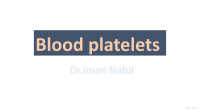 Iman Nabil — Blood platelets