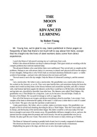 Desconocido — Robert F Young The Moon of Advanced Learning