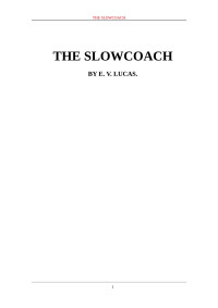 geal — THE SLOWCOACH