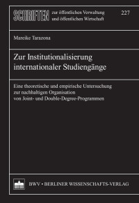 Mareike Tarazona — Zur Institutionalisierung internationaler Studiengänge