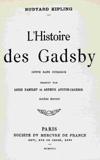 Rudyard Kipling — L'histoire des Gadsby