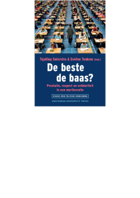 Swierstra, Tsjalling, Tonkens, Evelien — De beste de baas? : Verdienste, respect en solidariteit in een meritocratie