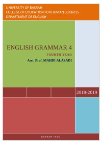 Asst. Prof. MAHDI ALASADI — ENGLISH GRAMMAR 4