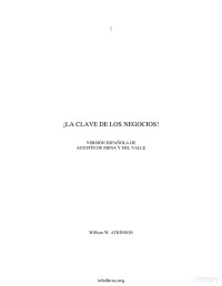 William W. Atkinson — La clave de los negocios