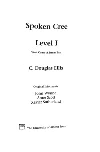 C. Douglas Ellis — Spoken Cree Level 1