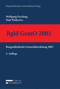 Wolfgang Fasching;Weikovics; — VOE_Fasching_GemO_Aufl2.indd